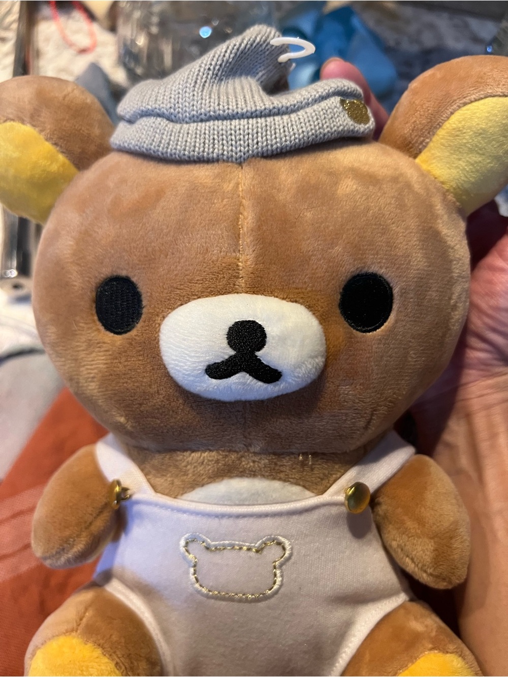 Rilakkuma Lil’ Plush Bear in White Onesie